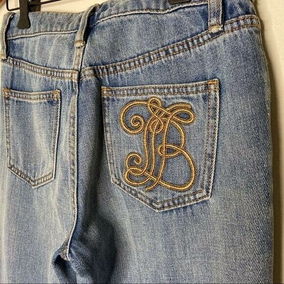 TORY BURCH Button Fly Women's Size 23 Straight Leg Jeans NEW Betsy Dusk Blue - Picture 7 of 12
